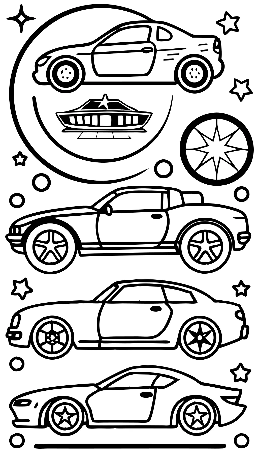 car color pages printable